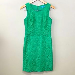 Antonio Melani Green Lace Sheath Dress